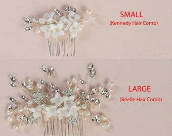 Kristall-Haarkamm Für Hochzeit – Brautschmuck Mit Strass In Roségold (ca. 7 X 5 Cm)