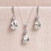 Bridal Jewelry Set, Crystal Pearl Pendant Earrings Necklace Jewelry Set, Wedding Jewelry, Bridesmaids Jewelry Set, Crystal Drop Set Lilliana 
