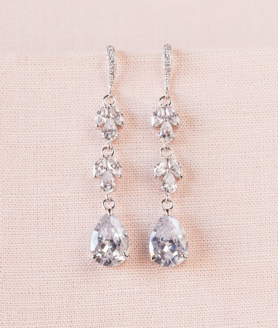 Buy Xerling Long Tassel Rhinestones Earrings Bridal Chandelier Drop Dangle  Earrings Sparkly Crystal Fringe Earrings for Wedding Prom at Amazon.in
