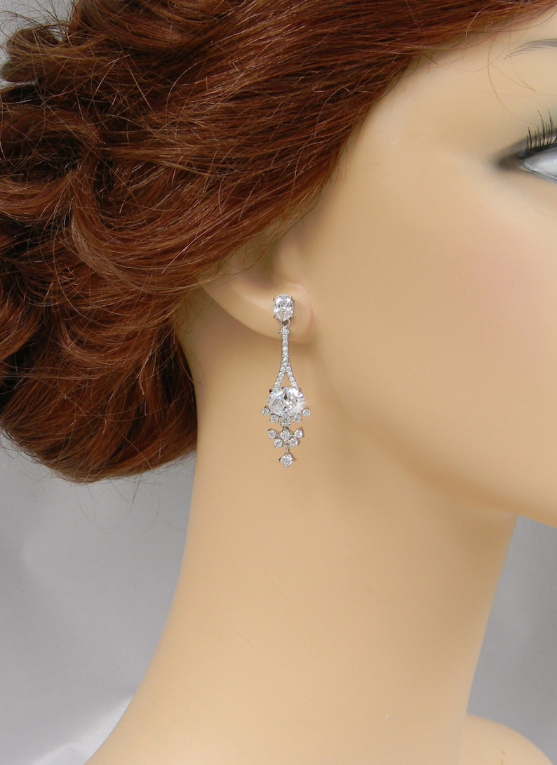 Bridal Jewelry SET Wedding Earrings Bridal Bracelet Wedding Etsy