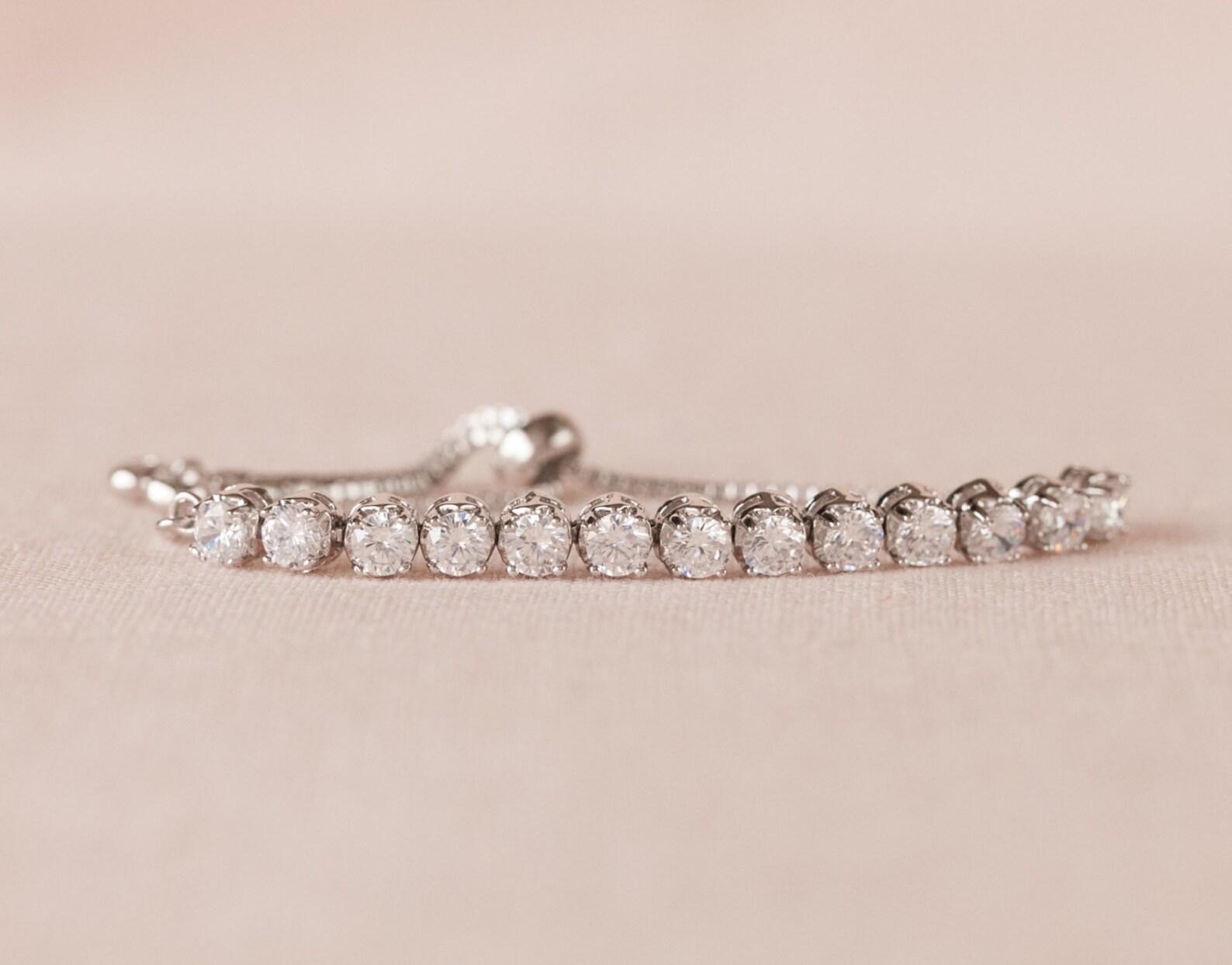 Flower Girl Crystal Bracelet Rose Gold Wedding Jewelry Etsy