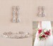 Bridal Jewelry SET, Crystal Wedding Jewelry, Short earrings OR Long earrings, Rose gold Bracelet, Gold Bridal Earrings,  Kendall Jewelry SET 