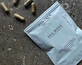 Atlantic Sea Moss Capsules: Vegan Superfood Supplement (condrus crispus)