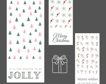 Holiday Sticker Bundle, Festive Labels for Christmas, Easter, Halloween (Digital Download)