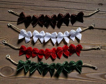 Velvet Bow Garland | 1:12 Scale Victorian Dollhouse Trim | Gothic Decor