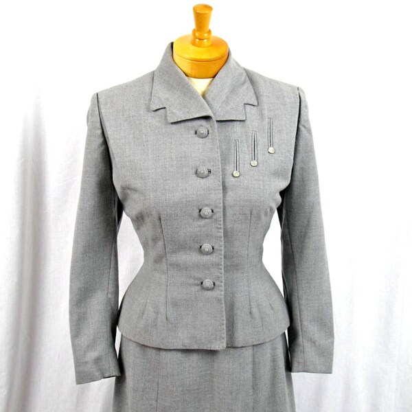 RESERVED for xuewang 40s Gray Wool Suit * 1940s Suit * 40s Suit * Vintage Wool Suit * Friedmont Suit * 40s Grey Suit