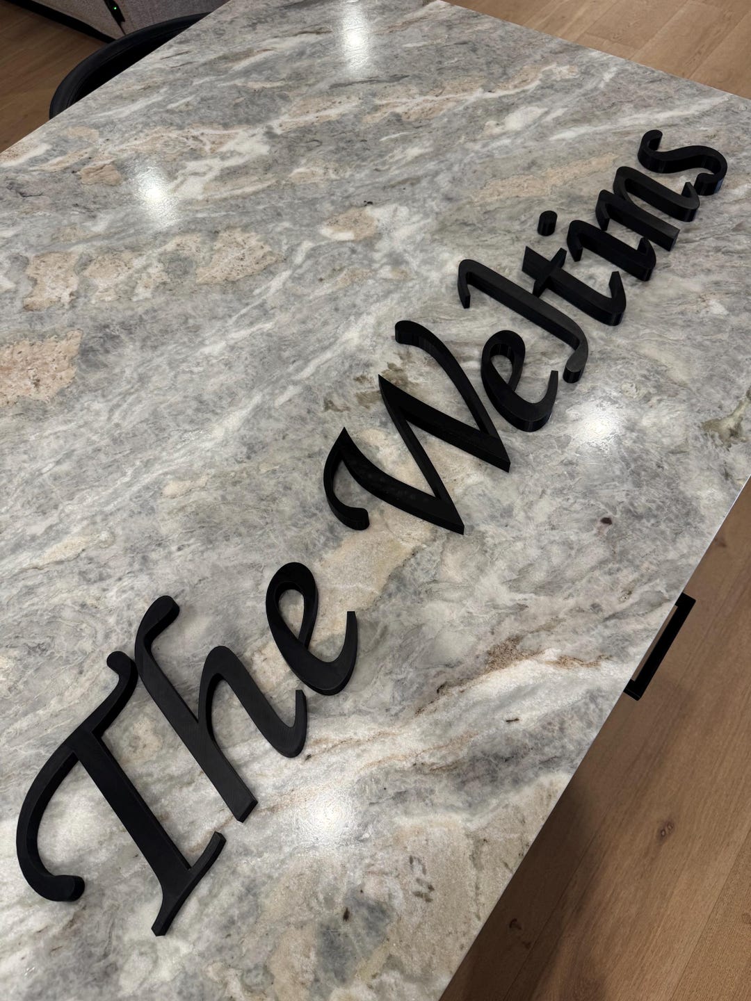 Custom 3D Lettering Sign | Personalized Name Sign | Script Wall Decor ...