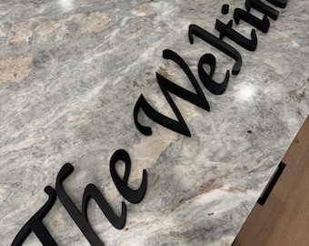 Custom 3D Lettering Sign | Personalized Name Sign | Script Wall Decor