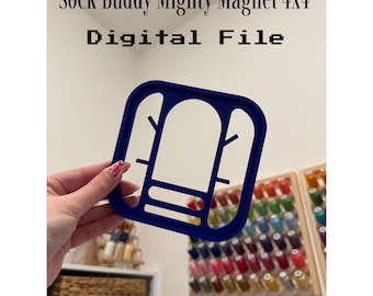 Sock Buddy for Machine Embroidery 4"x4” Mighty Magnet Hoop - Digital STL File