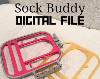 Sock Embroidery Holder 4”x4” Hoop - Digital STL File