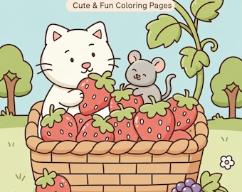 Cuddle Cuties Coloring Book: 15 Printable Pages (PDF Download) + BONUS