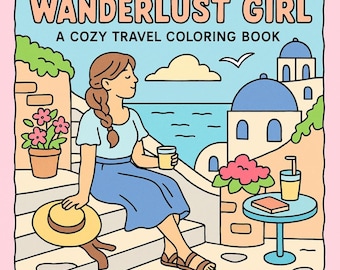 Travel Coloring Book: 10 Printable Coloring Pages for Adults & Kids (PDF Download)