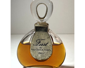 Vintage First de Van Cleef & Arpels Splash Parfum Original 65% Full 2oz Bottle READ