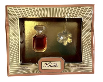 Vintage Forever Krystle Parfum & Crystal Ornament by Carrington Gift Set NEW
