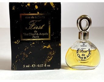 Vintage First by Van Cleef & Arpels Miniature Perfume Almost Full 0.17oz READ