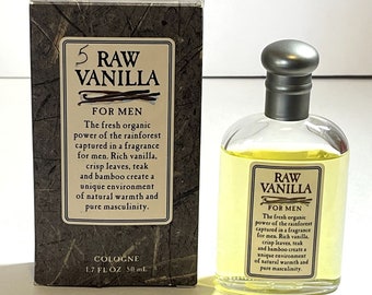 Raw Vanilla Cologne Splash for Men by Coty 80% Full in a 1.7oz Bottle READ