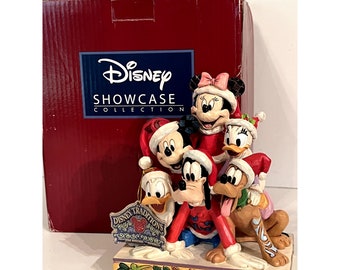 Vintage Disney Micky Mouse Jim Shore Piled High with Holiday Cheer Traditions Showcase Collection