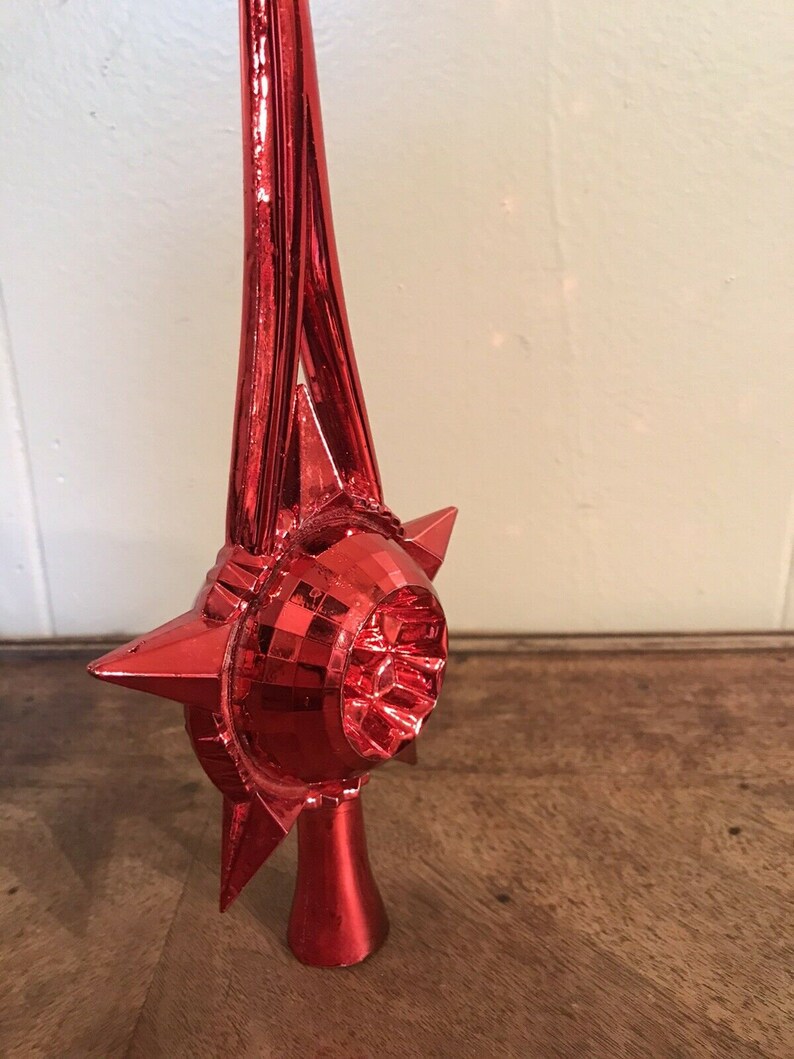 Vintage Christmas Unbreakable Star Tree Topper Bradford Etsy