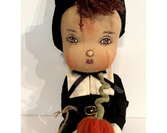 Joe Spencer Pilgrim Boy Adam Gallerie II Thanksgiving Gathered Traditions Art Doll