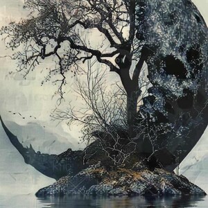 Broken Moon Art Print