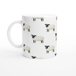 Farmhouse Chic Sheep Coffee Mug - Rustic Ceramic Tea Cup