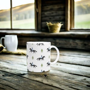 Unique Equestrian Gift - Country Ride Ceramic Mug