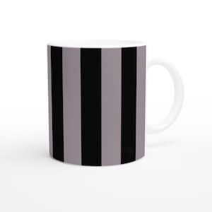 Country Style Ceramic Mug in Black and Grey