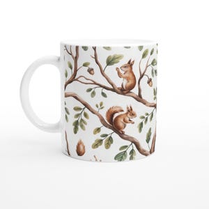 Whimsical Woodland Squirrels Mug - Unique Coffee Mug