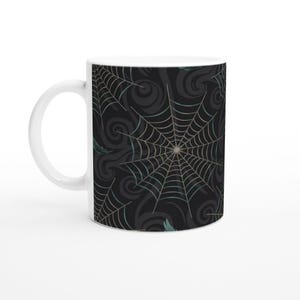 Unique Halloween Spider Web Ceramic Coffee Cup
