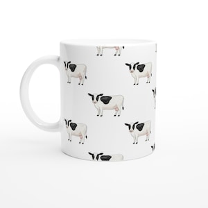 Becher vom Bauernhof Tierliebhaber Keramik - Mit einem Kuh Motiv auf dem Land