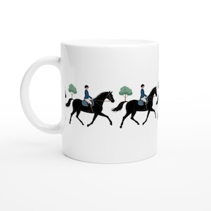 Equestrian Theme Ceramic Mug - Country Ride
