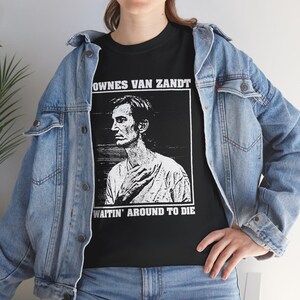 Townes Van Zandt Vintage Shirt, Folk Americana Tee, 70s Outlaw Country Music Graphic T-Shirt, Classic Fan Gift image 9