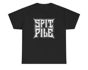 Spit Pile Sludge Metal-tröja, Doom Hardcore Band-tröja, Underground Heavy Music-grafiktröja