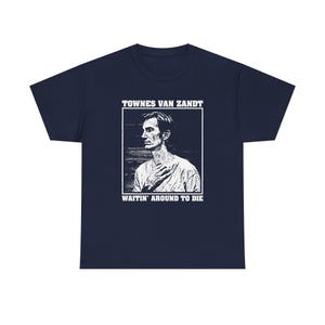 Townes Van Zandt Vintage Shirt, Folk Americana Tee, 70s Outlaw Country Music Graphic T-Shirt, Classic Fan Gift image 2