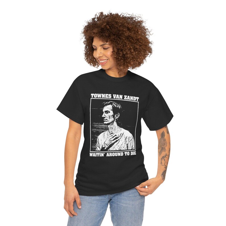 Townes Van Zandt Vintage Shirt, Folk Americana Tee, 70s Outlaw Country Music Graphic T-Shirt, Classic Fan Gift image 7