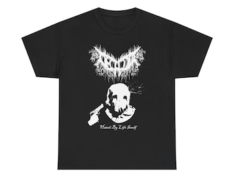 Decalius Hated By Life Itself Inspired Shirt, DSBM Black Metal Tee, Underground Black Metal Fan Tee, Extreme Metal Gift