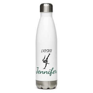 Figure Skater Gifts Personalized Skating Gifts Stainless steel water bottle
