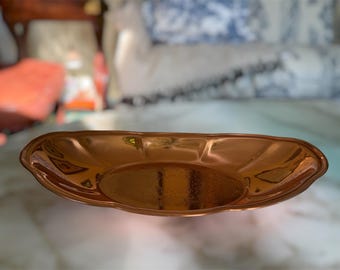 Vintage Coppercraft Guild Oval Copper Serving Tray