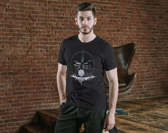 Drummer T-Shirt: Ringgesponnenes Baumwoll-Schlagzeug-Design