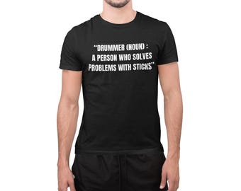 Camiseta divertida de músico baterista / Camiseta de baterista