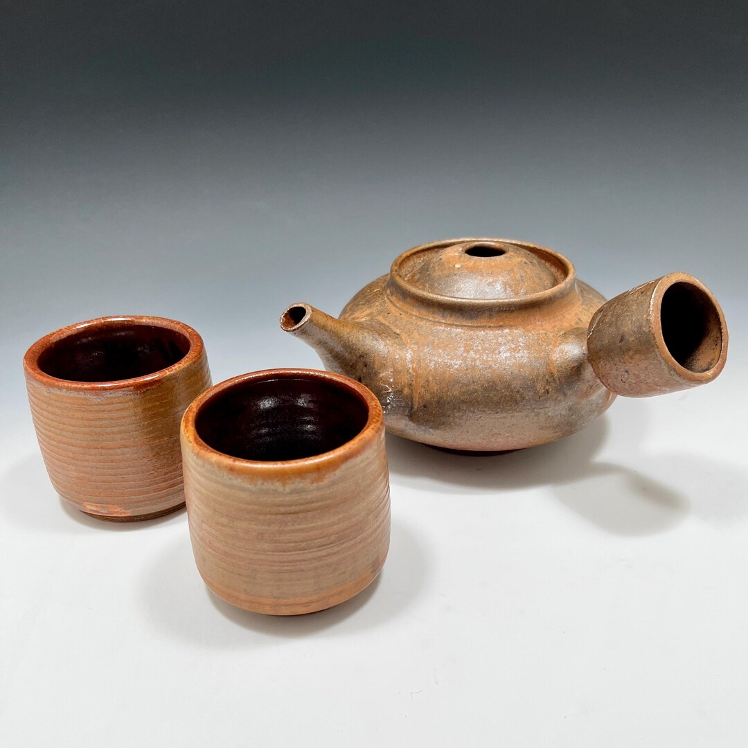 Teapot and 2 Tea Cups - Etsy