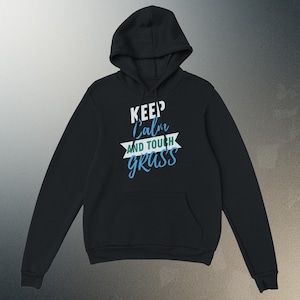 Moletom com Capuz Touch Grass | Moletom com Meme Gamer | Moletom com Capuz Divertido de Tecnologia | Roupa com Estampa de Programação | Presentes para Desenvolvedores e Vestuário Geek