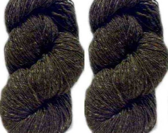 Hilo Aran Tweed de 200 g, color marrón claro, 4741, Irish Donegal Kilcarra, 100 % lana.