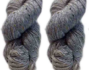 200g Aran Tweed Yarn Irish Donegal Kilcarra 100% laine (Gris clair 2017)