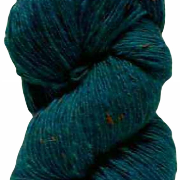 100g Aran Tweed Yarn Irish Donegal Kilcarra 100% wool (petrol blue 4847)