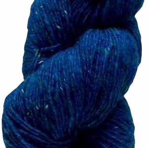 100g Aran Tweed Garn Irish Donegal Kilcarra 100% Wolle (volles Blau 4896)