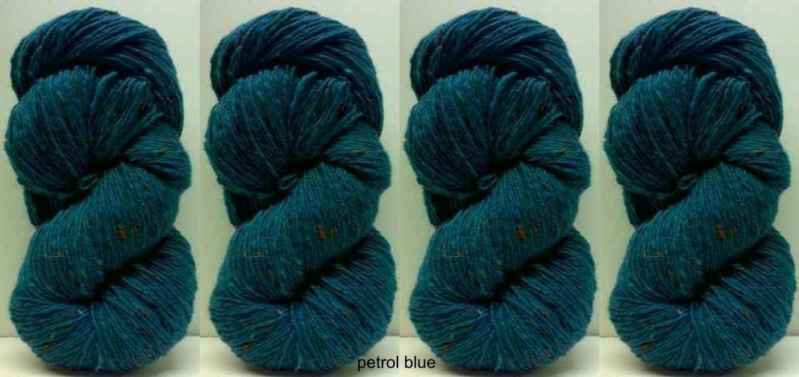 Aran Tweed Yarn Petrol Blue Irish Donegal Kilcarra Wool Etsy