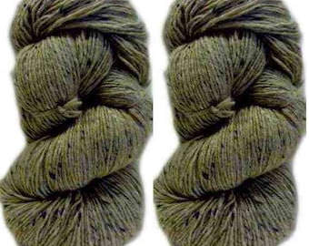 Hilo Aran Tweed de 200 g, color avena 4585, lana irlandesa Donegal Kilcarra 100% lana.