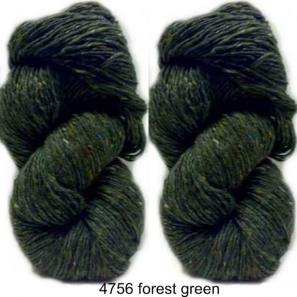 200g Aran Tweed Fil Irlandais Donegal Kilcarra 100% laine (vert forêt 4756)