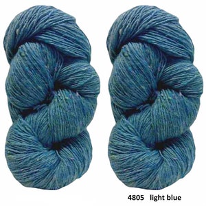 200g Aran Tweed Garn Irish Donegal Kilcarra 100% Wolle (hellblau 4805)